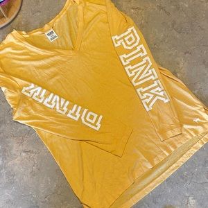 Yellow PINK long sleeve shirt